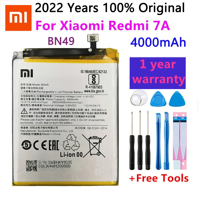 100% Orginal Xiao mi BN49 Baterie de 4000mAh Pentru Xiaomi Redmi 7A Redmi7A de Înaltă Calitate Telefon Înlocuire Baterii