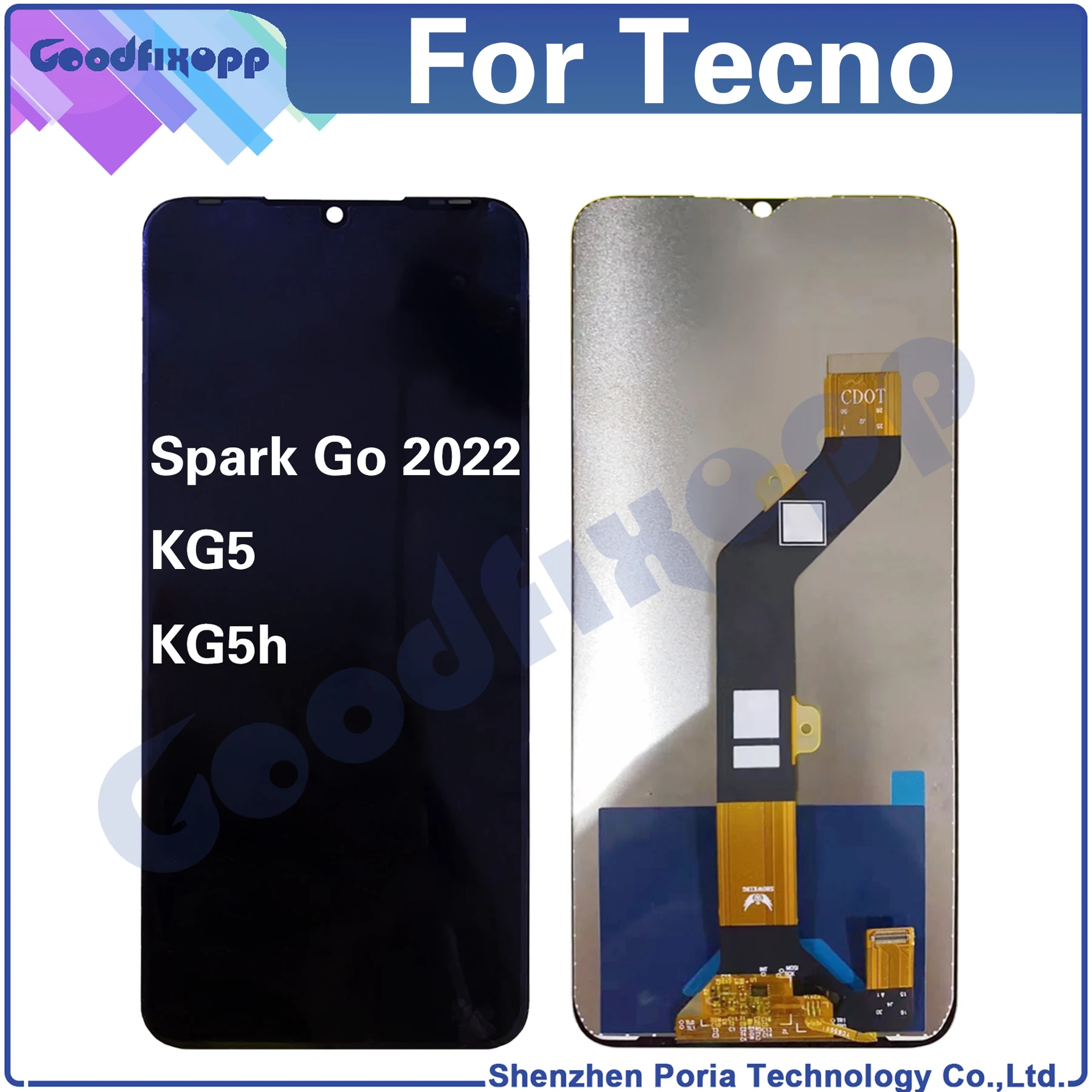 Pentru Tecno Spark Merge 2022 KG5 KG5h Display LCD Touch Screen Digitizer Înlocuirea Ansamblului
