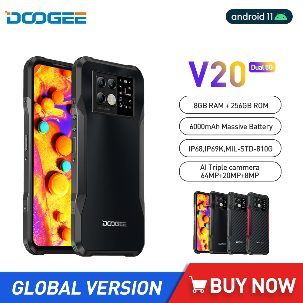 DOOGEE V20 5G Telefon Robust 6.43