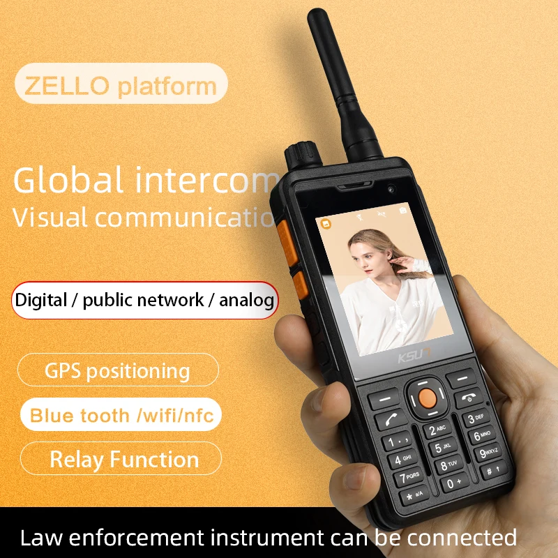 Puternic Decât Motorola Walkie Talkie Rețea Digitală Zello Radio cu Rază Lungă Profesionale de Radio, Comunicator KSUN AL2 Wireless
