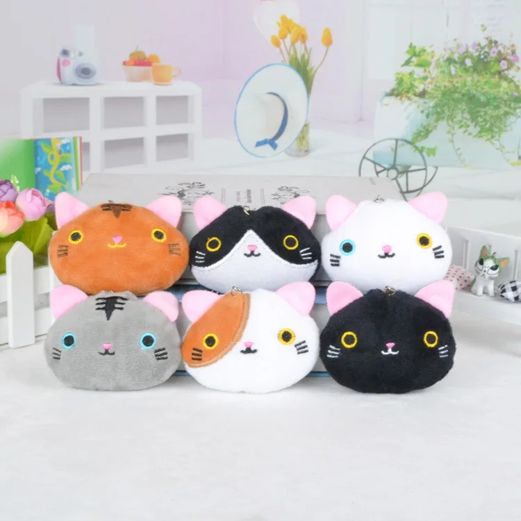 Fierbinte 8CM Kawaii Pisici Mici Jucarii de Plus, Animale de Pluș Pufos Pisica Păpuși Moale Jucării pentru Copii pentru geanta