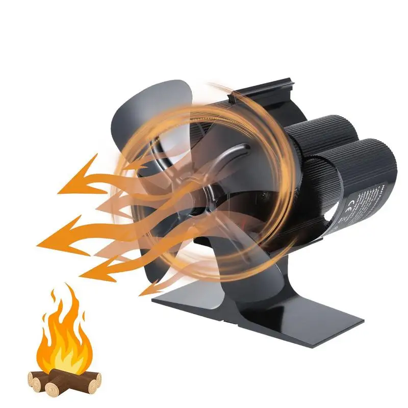Căldură Alimentat Aragaz Fan 4 Lama Ventilator Pentru Semineu Pe Lemne Soba Pe Lemne Ventilator De Căldură Alimentat Șemineu Ventilator Pentru Gaze/Peleți/