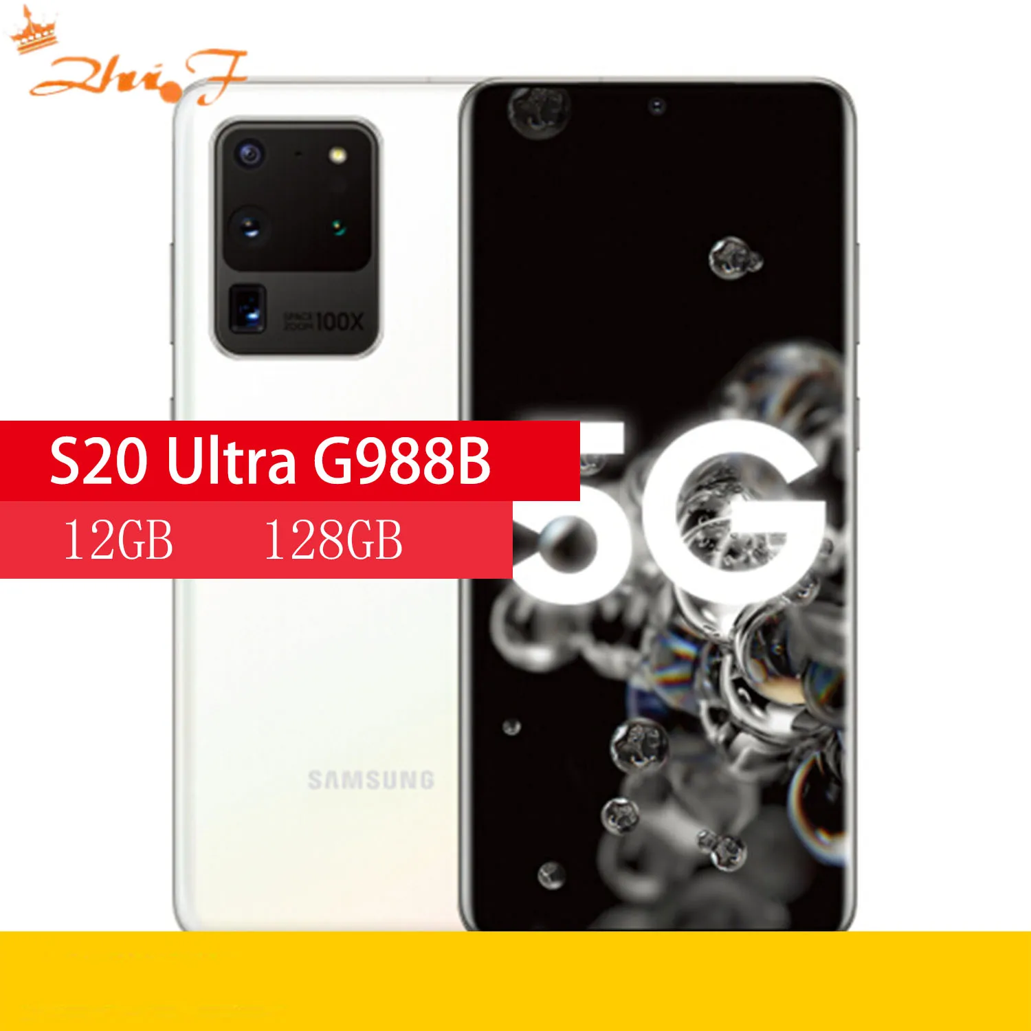 Samsung Galaxy S20 Ultra 5G G988B 128GB 12GB RAM G988B Exynos 990 Single SIM Android 48 MP telefon Original