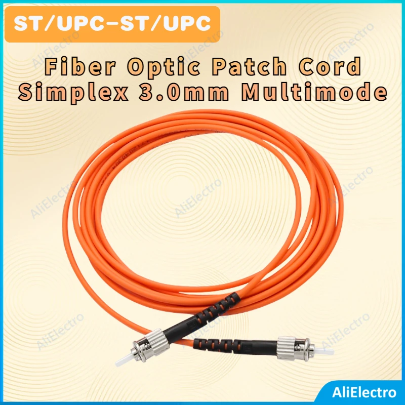 Prețul de fabrică ST/UPC-ST/UPC Fiber Optic Patch Cord 5pcs/lot Simplex 3.0 mm Multimode transport gratuit