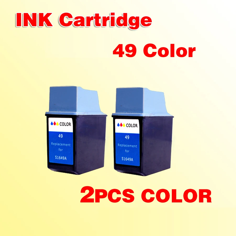 2x compatibil cartuș de cerneală pentru for49 pentru 49 de 640C/648C/660C/660Cse/660CLotus/660D printer