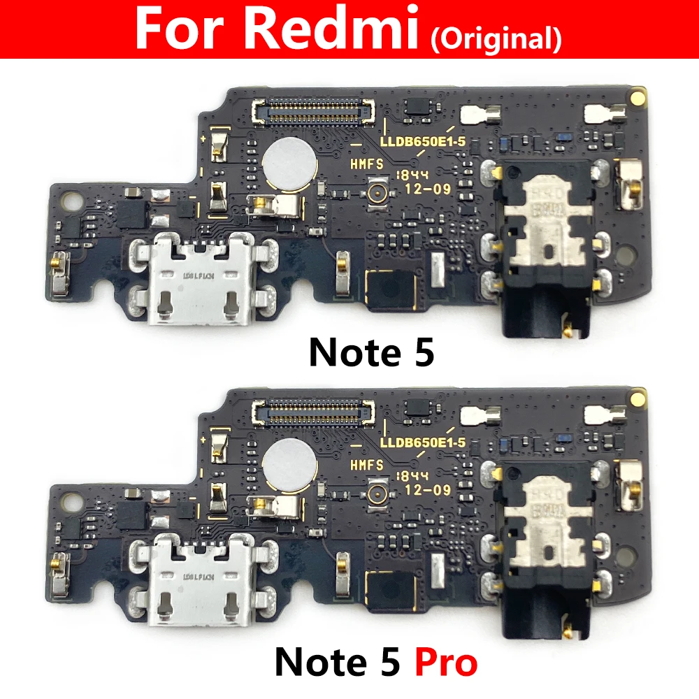10 Buc 100% Original Nou de Încărcare USB Încărcător Port Conector Dock Cablu Flex Bord Pentru Xiaomi Redmi Note 5 Pro