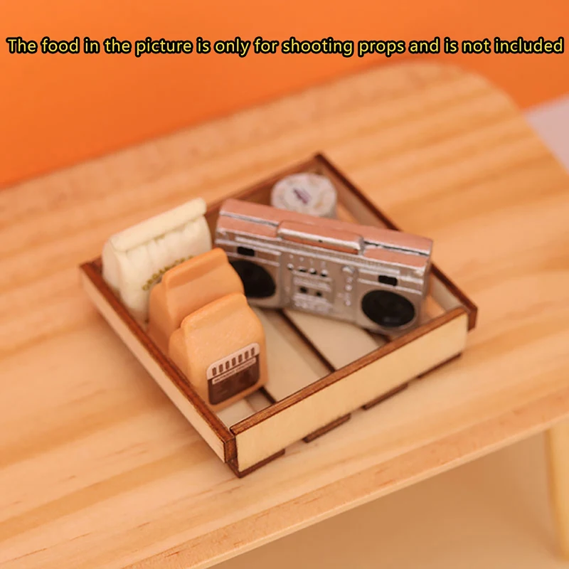 1:12 casă de Păpuși în Miniatură Coșul de Pâine Cutie de Depozitare Raft Rack Model de Mobilier de Acasă Decor Jucărie 1 buc