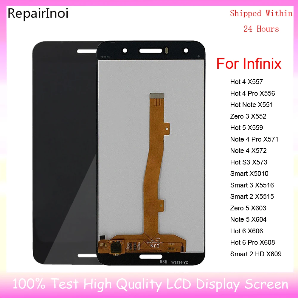 Original Pentru Infinix Smart 2 HD X609 Fierbinte 6 Pro X608 Fierbinte 6 X606 Nota 5 X604 Display LCD Touch Screen Digitizer Asamblare
