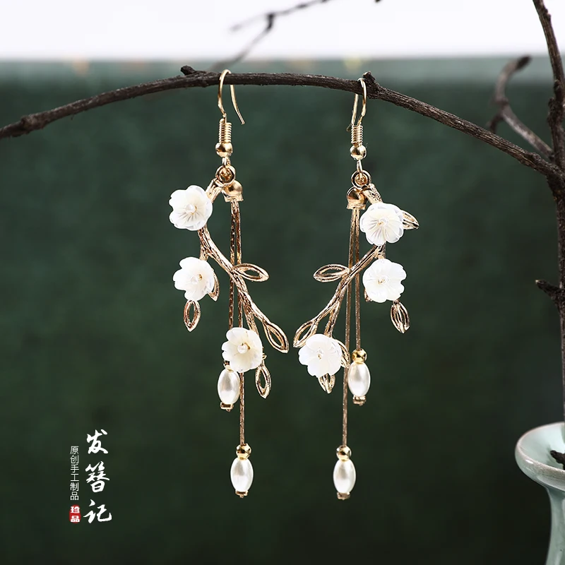 Manual De Stil Antic Cercei Naturale Bai Muri Bei Perle De Apă Dulce Cercei De Îmbrăcăminte Din China Accesorii De Par