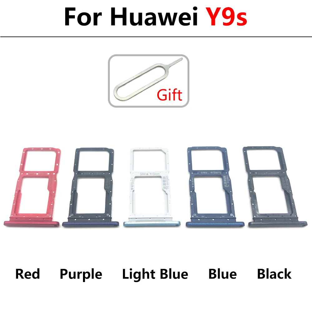 10 Buc. Card SIM Pentru Huawei Y6S Y7A Y9S SIM Card Slot SD Card Tava Suport Adaptor Înlocuire Piese de Schimb