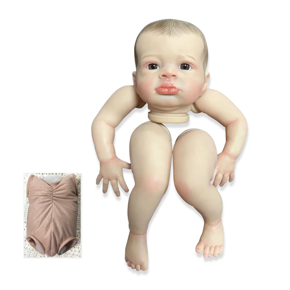 NPK 20inch Terminat Renăscut Baby Doll Dimensiune Deja Vopsite Lanny Realiste Soft Touch Flexibil terminat Papusa Piese