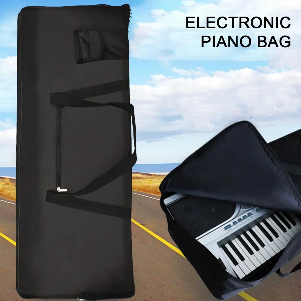 Electronic Piano Geantă de Călătorie Convenabil Buna Fermoar Căptușit pentru Muzician Electronic Piano Pungă Electronic Piano Caz