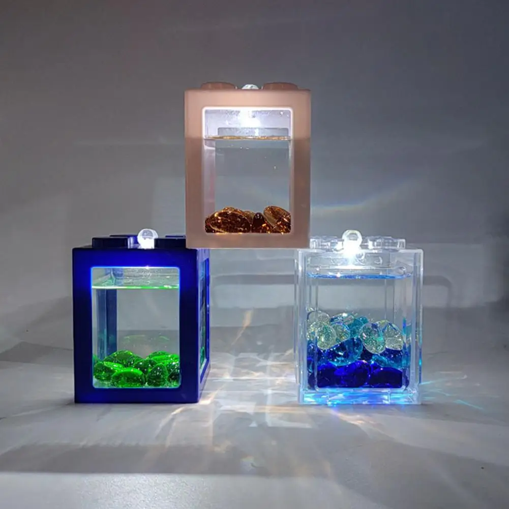Micro Peisaj Lampa LED rezistent la apa Acvariu Rezervor de Pește de Lumină Acasă Decorare Masă Mică Eco Cilindru Accesorii fierbinte de vânzare