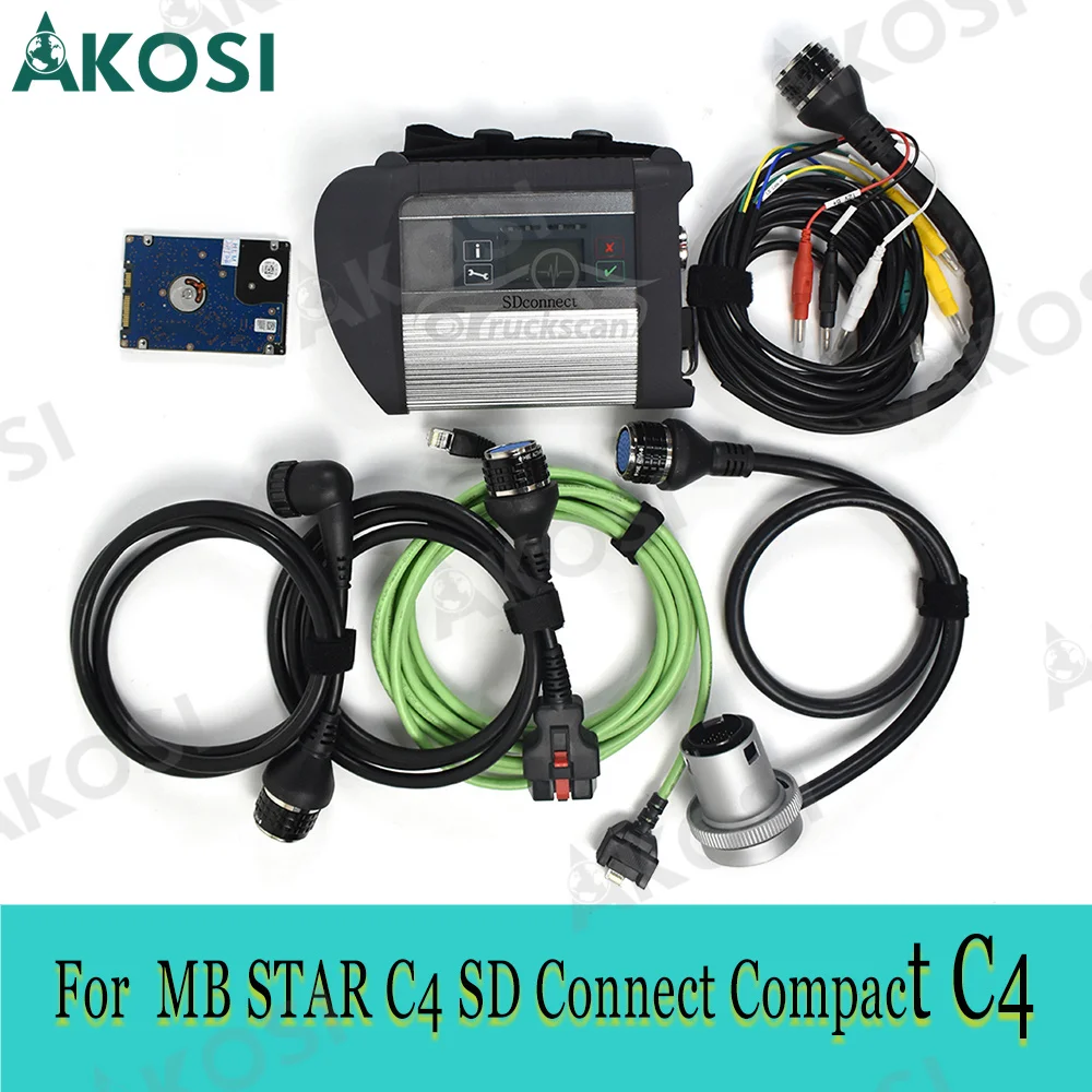 Plin Chip MB STAR C4 SD Connect Compact C4 Masina camion software 2022.09 Mb star Multiplexor Instrument de Diagnosticare cu WIFI diagnostic