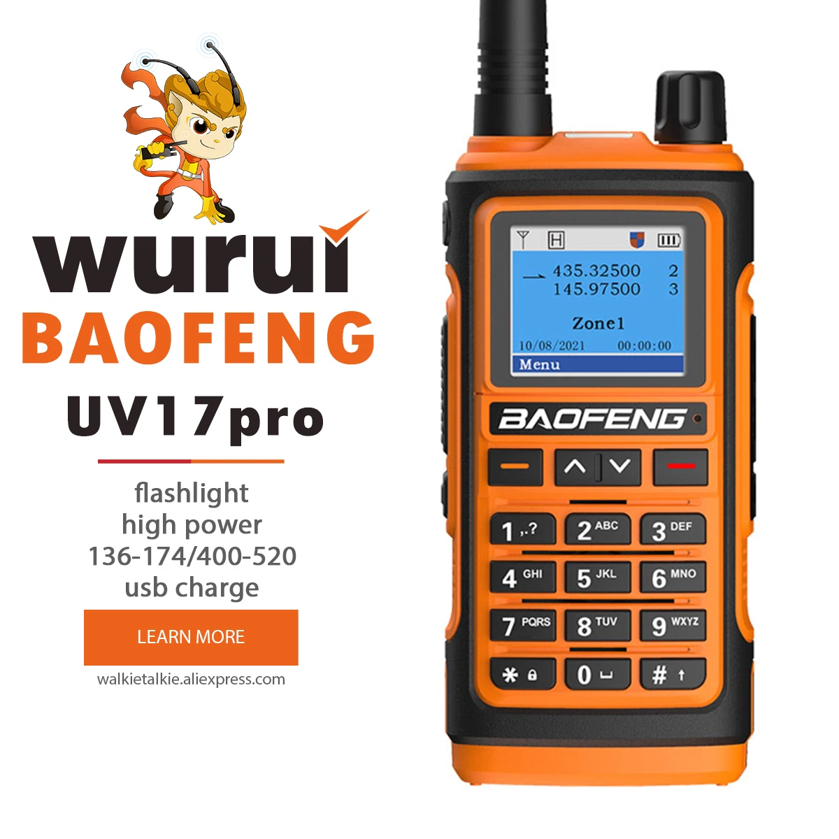 cele mai noi cele mai recente baofeng uv17pro talkie walkie talkie ham radio cu rază lungă talkie-walkie comunicator Amatori pmr UHF VHF 10 km