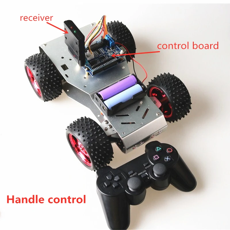 Cu Control Kit DIY Metal Inteligent Șasiu Auto Platforma Robot Kit Motor si Servo DIY Jucărie RC pentru Arduino Educație și Filtru