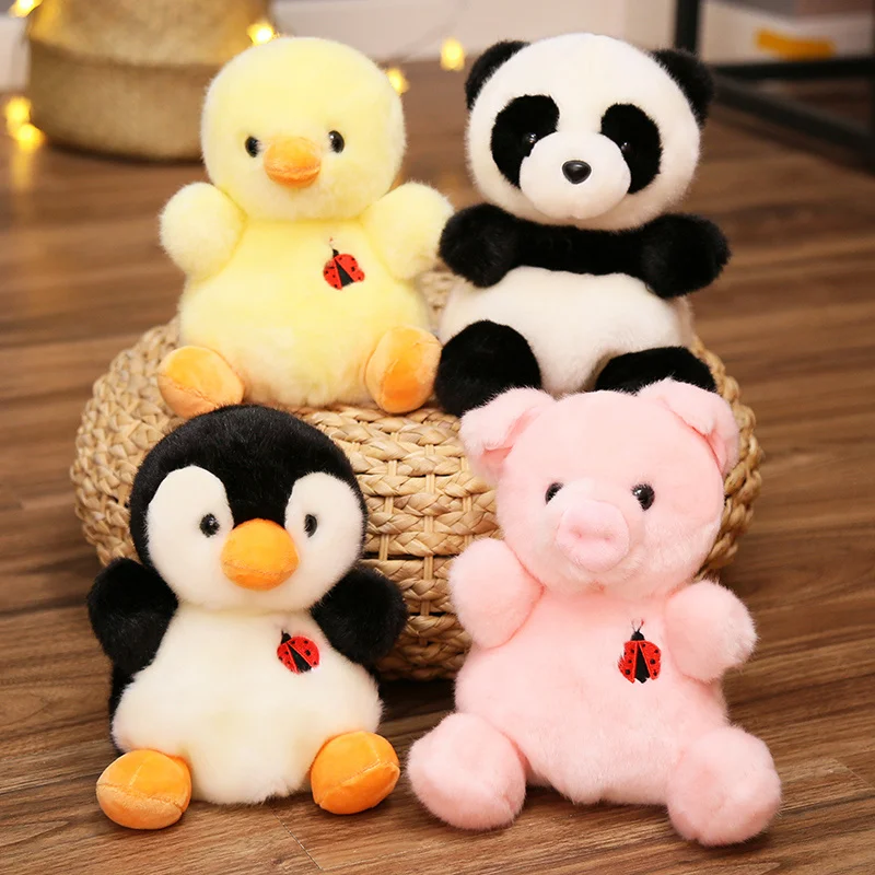 22cm Kawaii Animal Iepure Vulpe Panda Porc Pinguin Husky Jucării de Pluș Animale, Desene animate, Păpuși Drăguț Perna Umplute pentru copii pentru Copii Cadouri