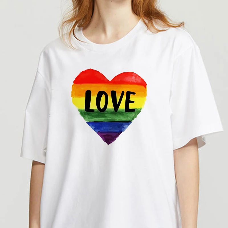 Femeile 2021 Tricouri de Vară Curcubeu de Imprimare Doamna T-shirt Short Sleeve Top T Shirt Doamnelor Grafice de sex Feminin Tee T-Shirt Îmbrăcăminte