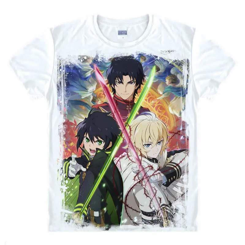 Yuichiro T-Shirt Guren Ichinose Cămașă de moda t-shirt pentru bărbați anime cosplay costum Tricouri japanese anime cosplay Anime Cosplay un