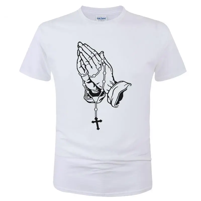 2020 Noua Moda Cruce, Roagă-te T Cămașă Bărbați Femei Harajuku O' DUMNEZEU T-Shirt Rugăciune Imprimare Tricouri Vara Topuri de Bumbac Unisex Haine C33