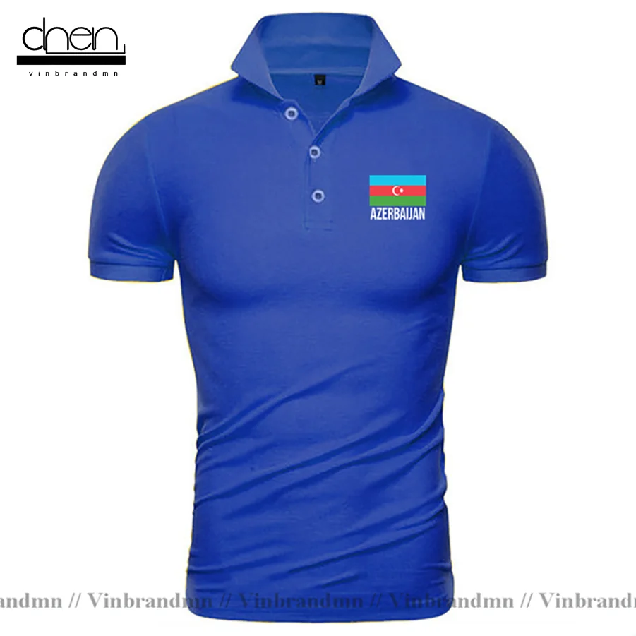 Azerbaidjan Pavilion Tricouri Polo Barbati Femei Plus Dimensiune Azerbaycan Solid Moda tricou Polo 2022 tricouri națiune tricoul echipei Haine de Brand