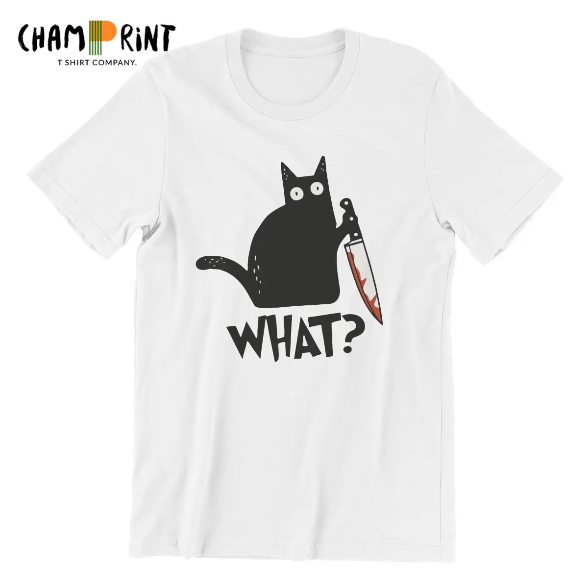 Pisica Ce Criminal Cat Negru T-Shirt pentru Bărbați Nebun din Bumbac 100% Tricouri Crewneck Maneci Scurte T Shirt Plus Dimensiune Haine