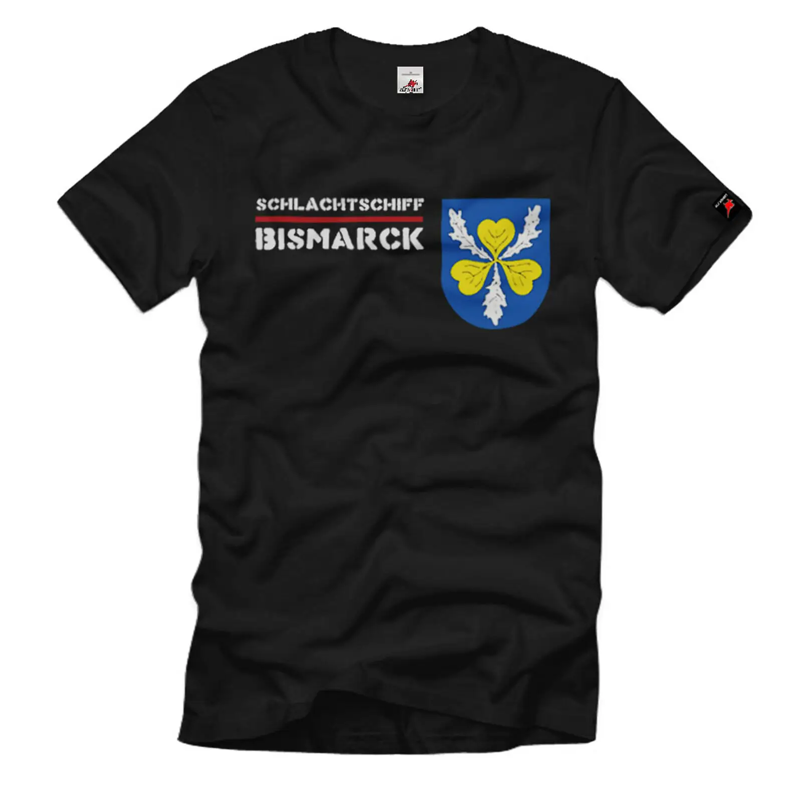 Bismarck Embleme Heraldice Battleship Insigna T-Shirt. Vara din Bumbac cu Maneci Scurte O-Neck Mens T Shirt Noi S-3XL