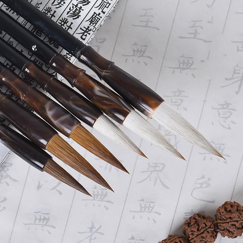 3pcs/set Caligrafie Chineză Perii Stilou Pentru mai Multe Și Nevăstuica de Păr, Pensula se Potrivesc Pentru Elev Script-ul Oficial Practică