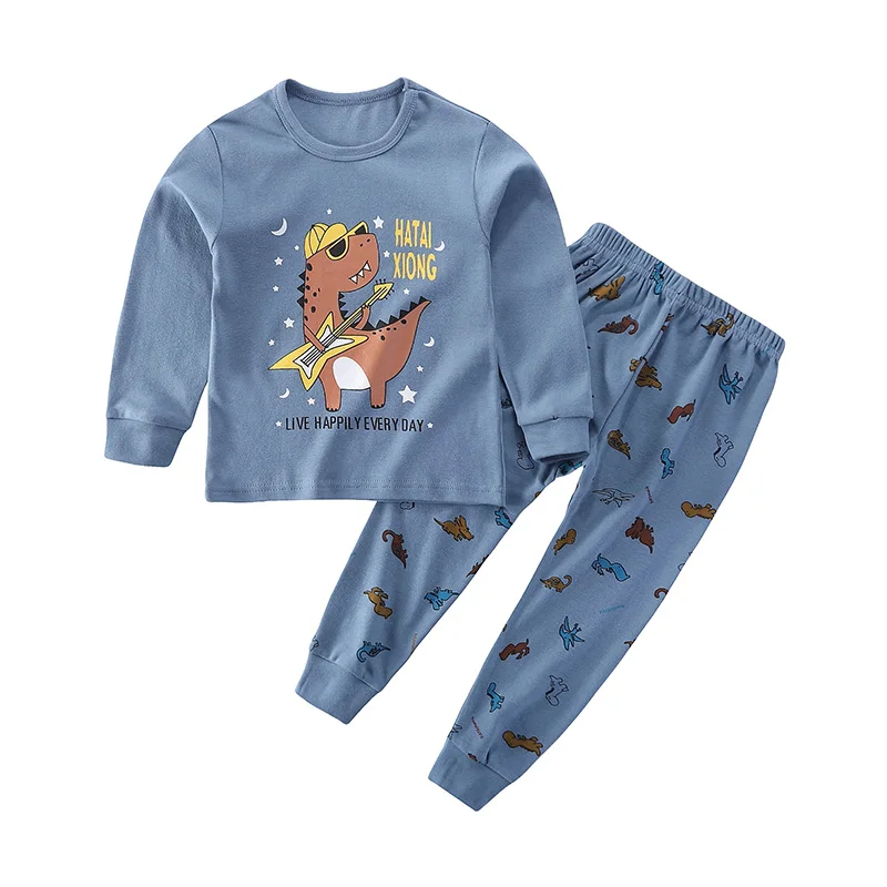 Copii Pijamale Baieti Dinozaur Haine de Bumbac Pantaloni Set de Desene animate Pijamale Copii, Pijamale pentru Fete Copilul Costume pentru Copii