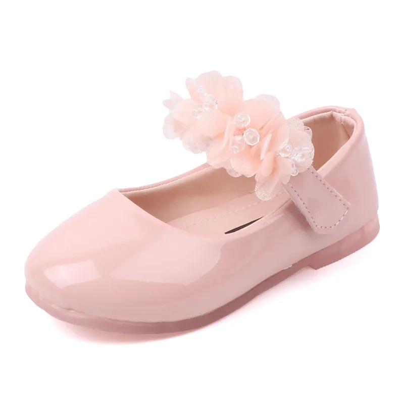 Noi Dantelă Flori Copii Pantofi De Piele De Brevet Fată De Primăvară De Toamnă Singur Pantofi Copii Pentru Copii De Dans Printesa Rochie De Pantofi E 425