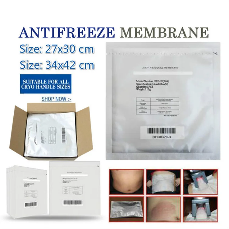 Antigel Membrana 27X30Cm 34X42Cm 28X28Cm 22*24Cm Antifreezing Anti-Inghet Pad Pentru Crio-Terapie 066