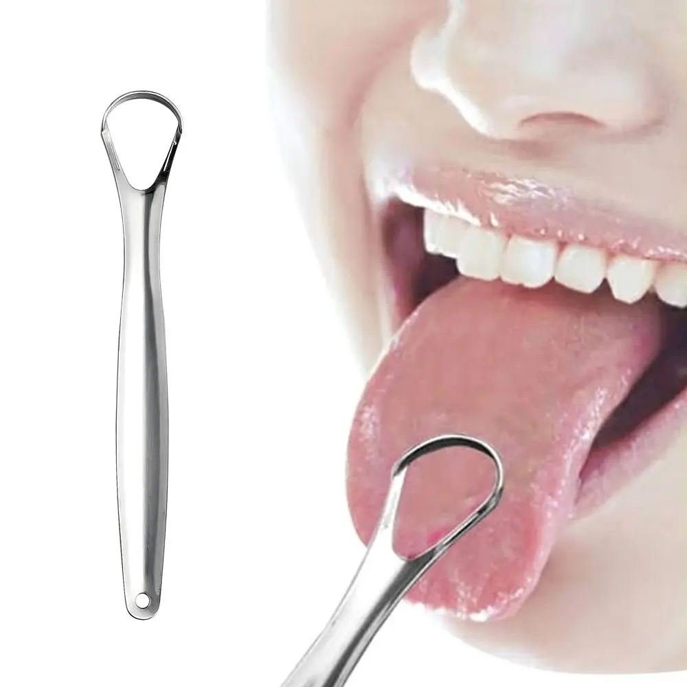 1 BUC Util Limba Racleta Inox Orală de Limba Curat Medicale Gura Perie Reutilizabile Respiratie Proaspata Filtru de Periuță de dinți Manuală