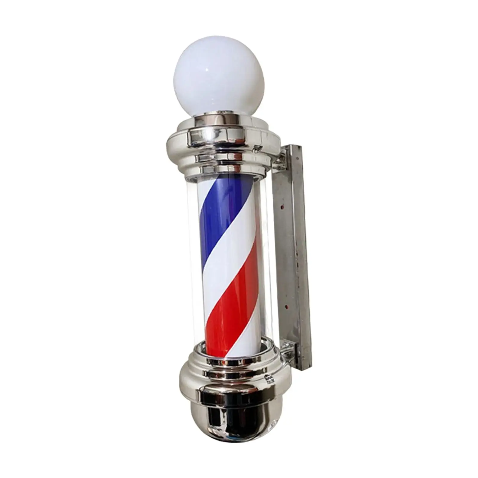 Barber Pole LED Rotativ pentru Montare pe Perete Dungi Impermeabil Salon de coafură Magazin Semn de Lumină pentru Interior Exterior Coafura Petrecere