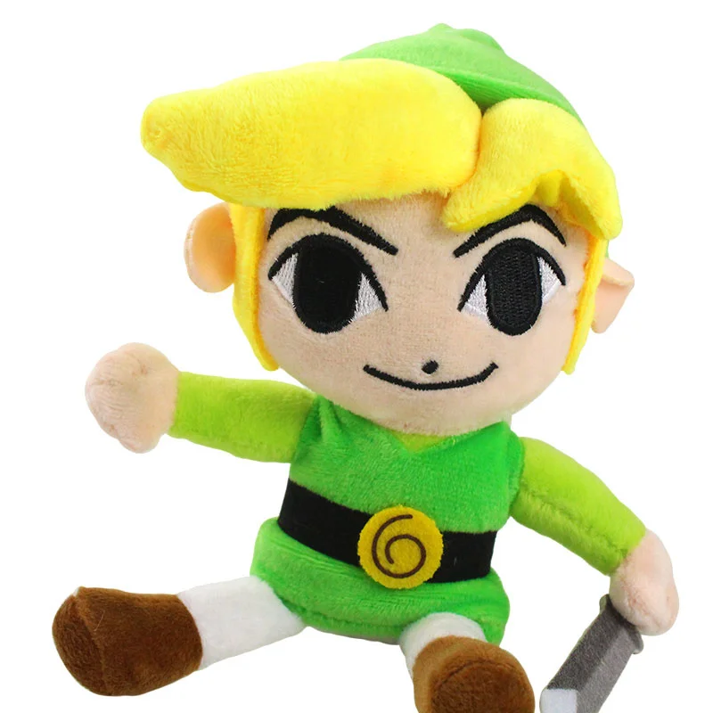 20cm Zelda Link-ul de Băiat Jucării de Pluș Link-ul Cu Sabie, Scut Moale Umplute Papusa de Ziua de nastere Cadouri Pentru copii Copii
