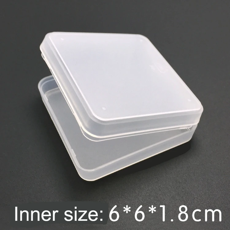 20buc 6.4*6.4*2.2 cm Scrub Componentă din material Plastic cutie de Depozitare Cazuri Pătrat Șurub Părți Flip Cutii
