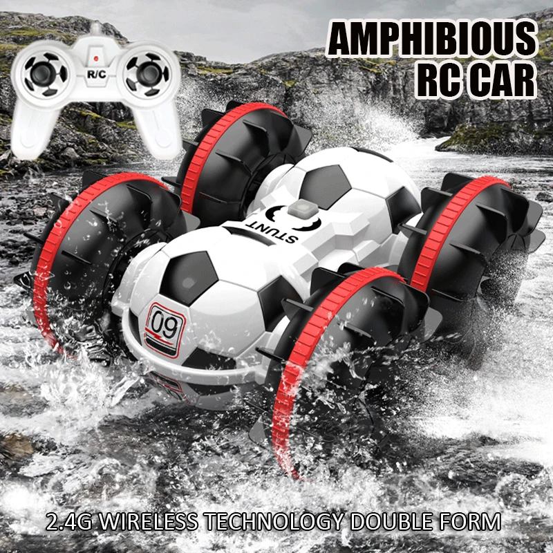Masina RC 2.4 G Amfibii Stunt Alpinism Autovehiculului Telecomanda Radio Impermeabil Electronice Auto Remo Hobby Jucarii