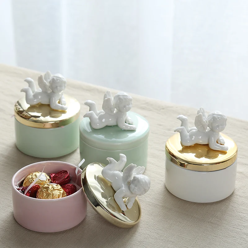 Copilul lună plină nunta cutie de cadou creativ Cutie de Bomboane Europene Ceramice cutie de bomboane
