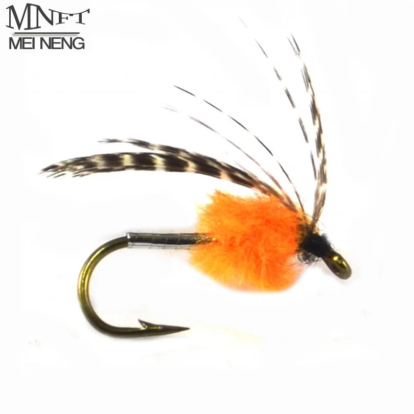 MNFT 10BUC Portocaliu Nimfa Corpul de Efemeroptere Bug pentru Păstrăv Zbura de Pescuit Nada Momeala (Cârlige de dimensiuni 8# sau 6#)