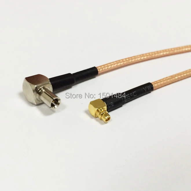 Noi MMCX Male Plug Conector Unghi Drept Comutator TS9 Convertor RG316 en-Gros Navă Rapidă 15CM 6