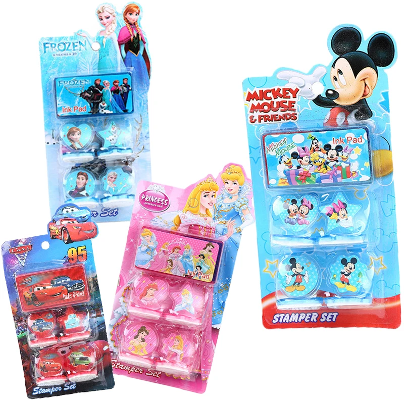 4buc/set Congelate Masini Prinți Sofia Mickey mouse Sigiliu Disney Stamper Copii DIY Jurnal Pictura Scrapbooking Decor Petrecere Cadou