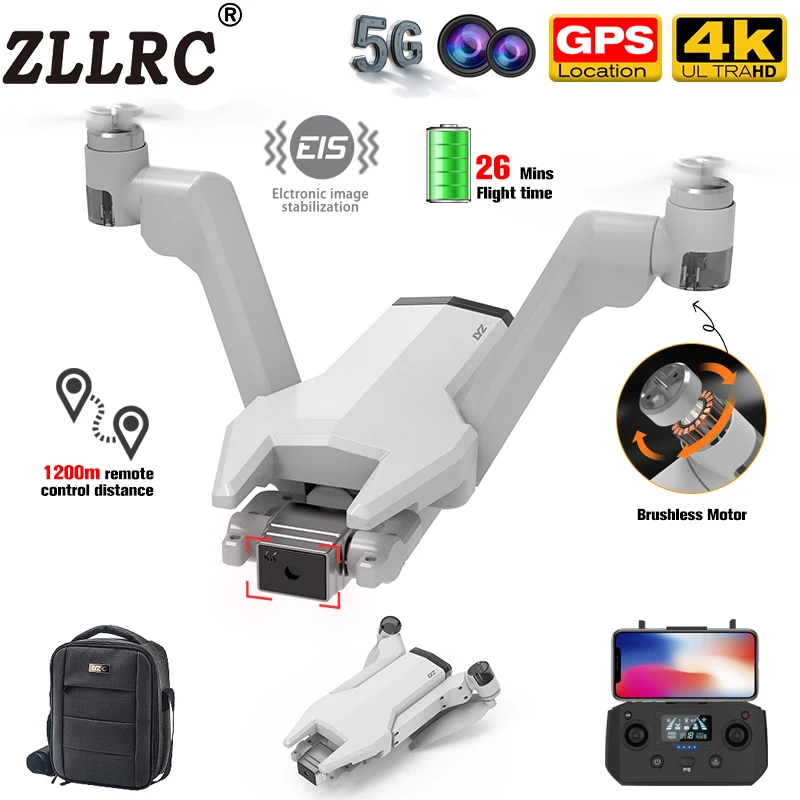 ZLLRC 6K Camera Drona 4K GPS Profesional 2AXIS Gimbal Camera Quadcopter RC Brushles 25 de MINUTE 5G FPV la 1,2 km Distanta Dron L100