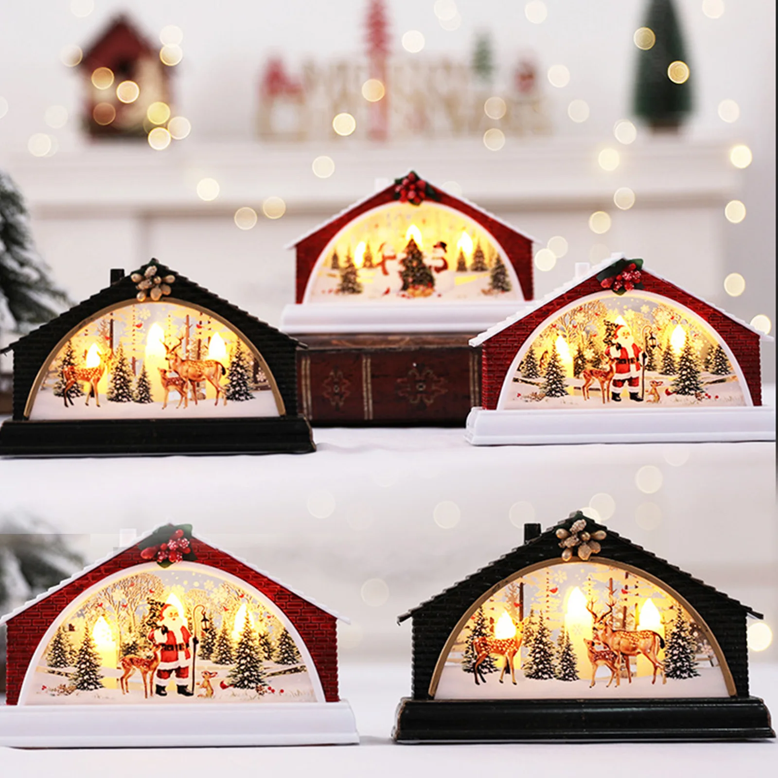 Plin De Culoare Led-Uri De Lumină De Crăciun Creative Lumini Luminos Casa Scene Baruri Ornamente Flacăra Lămpii De Crăciun Festival Decoratiuni De Vacanță