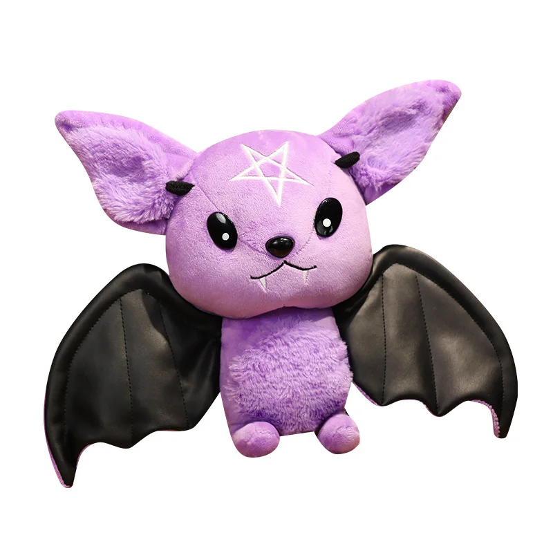 Întuneric Serie De Pluș Bat Jucărie Pentagrama Luna Bat Păpușă De Pluș Gothic Rock Stil Geanta De Halloween De Pluș Jucărie Pentru Copii Decor Acasă