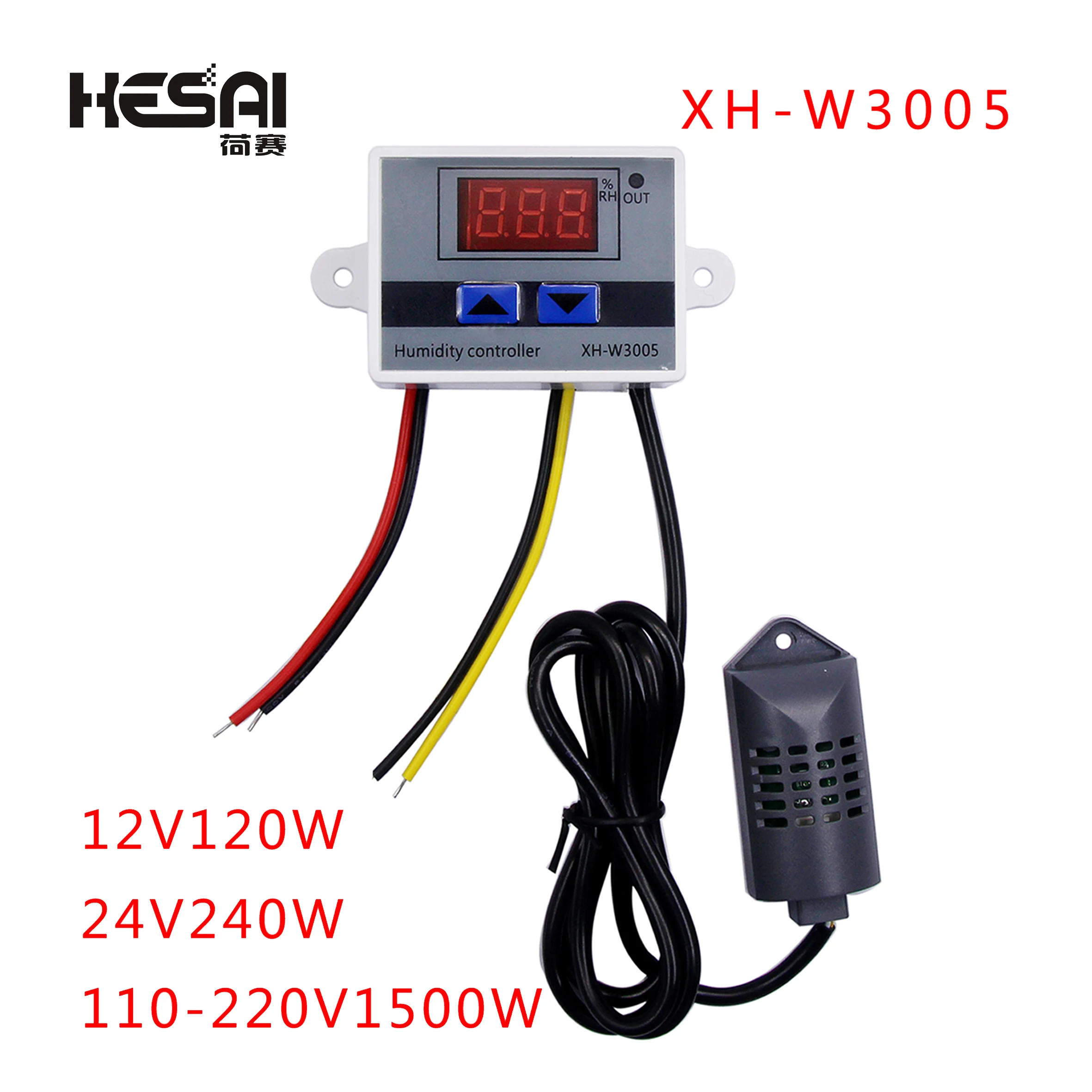 Digital Umiditate Controller XH-W3005 12V 24V 220V Higrostat Higrometru Umiditate de Control Comutator Regulator + Senzor de Umiditate