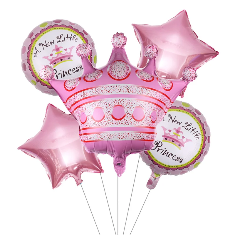 5pcs Baloane Coroana Balon de Folie 1 la mulți ani Copii Fată Băiat Anniversaire Decoratiuni Petrecere Copil de Dus Baloane