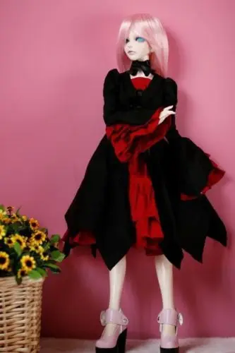 [wamami] 125# Red&Black Rochie/Costum de 1/4 MSD 1/3 SD DZ AOD LUTS BJD Dollfie