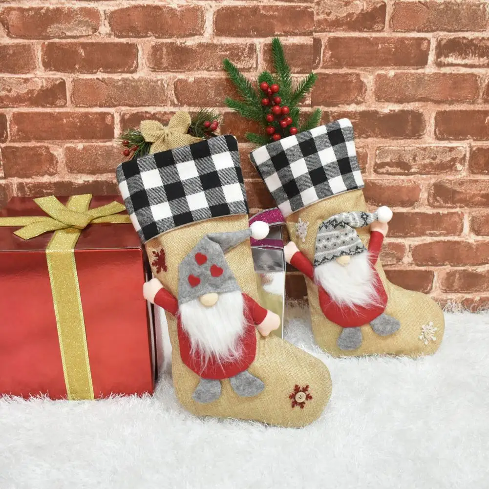 Șosete Crăciun Curea Design Ciorapi De Crăciun Fără Chip De Păpușă Ciorapi Candy Bag