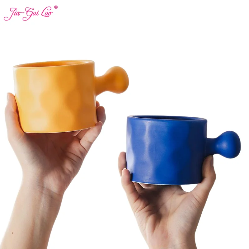 JIA GUI LUO 380ML Ceramice Cești de Cafea din Ceramică Set de Lingura de Coffeeware Ceașcă de Cafea Cani Bar Consumabile G029