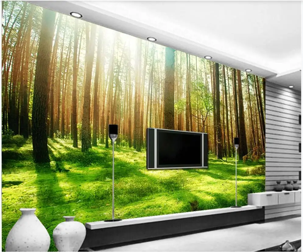 Foto personalizat tapet 3d Fantezie, soare, pădure, peisaj natural HD decor camera de zi picturi murale 3d tapet pentru pereți 3 d