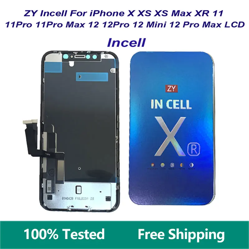 Incell Display LCD ZY Pentru iPhone X XS XR Xsmax 11 Pro 12 Pro Max 12 Mini-13 Touch Screen Digitizer Asamblare Piese de schimb